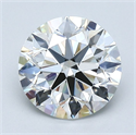 Natural Diamond 1.71 Carats, Round with Excellent Cut, H Color, VS1 Clarity and Certified by GIA