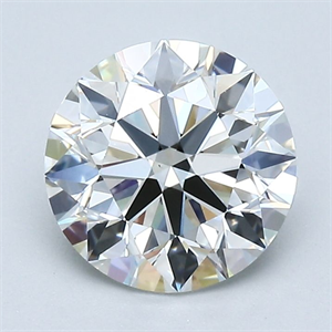 Picture of Natural Diamond 1.71 Carats, Round with Excellent Cut, H Color, VS1 Clarity and Certified by GIA