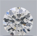 Natural Diamond 0.50 Carats, Round with Excellent Cut, H Color, SI2 Clarity and Certified by GIA