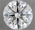 Natural Diamond 3.01 Carats, Round with Excellent Cut, G Color, VVS2 Clarity and Certified by IGI