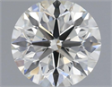 Natural Diamond 0.56 Carats, Round with Excellent Cut, I Color, VS1 Clarity and Certified by IGI