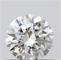 Natural Diamond 0.40 Carats, Round with Excellent Cut, H Color, SI1 Clarity and Certified by GIA