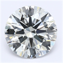 Natural Diamond 2.01 Carats, Round with Excellent Cut, G Color, VS2 Clarity and Certified by GIA