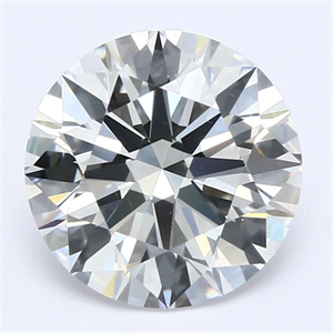 Picture of Natural Diamond 2.01 Carats, Round with Excellent Cut, G Color, VS2 Clarity and Certified by GIA