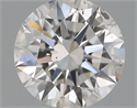 Natural Diamond 0.60 Carats, Round with Excellent Cut, G Color, SI2 Clarity and Certified by GIA