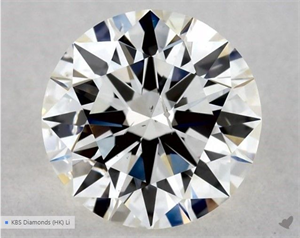 Picture of Natural Diamond 0.50 Carats, Round with Excellent Cut, J Color, SI2 Clarity and Certified by GIA