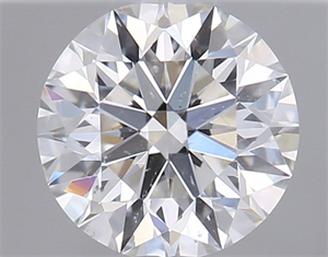 Picture of Natural Diamond 0.42 Carats, Round with Excellent Cut, H Color, SI2 Clarity and Certified by GIA