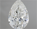 Natural Diamond 0.71 Carats, Pear with  Cut, G Color, VS1 Clarity and Certified by IGI