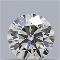 Natural Diamond 0.40 Carats, Round with Excellent Cut, H Color, SI1 Clarity and Certified by IGI