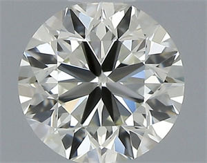 Picture of Natural Diamond 0.50 Carats, Round with Very Good Cut, J Color, VVS1 Clarity and Certified by IGI