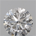 Natural Diamond 0.57 Carats, Round with Good Cut, F Color, SI2 Clarity and Certified by IGI