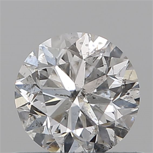 Picture of Natural Diamond 0.57 Carats, Round with Good Cut, F Color, SI2 Clarity and Certified by IGI