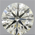 Natural Diamond 0.50 Carats, Round with Very Good Cut, J Color, VS1 Clarity and Certified by IGI