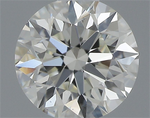 Picture of Natural Diamond 0.52 Carats, Round with Excellent Cut, I Color, VS1 Clarity and Certified by IGI