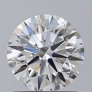 Picture of Natural Diamond 1.02 Carats, Round with Excellent Cut, E Color, IF Clarity and Certified by GIA