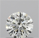 Natural Diamond 0.51 Carats, Round with Excellent Cut, H Color, VS2 Clarity and Certified by IGI