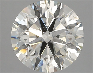 Picture of Natural Diamond 3.50 Carats, Round with Excellent Cut, I Color, SI2 Clarity and Certified by GIA