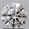 Natural Diamond 1.34 Carats, Round with Excellent Cut, F Color, IF Clarity and Certified by GIA