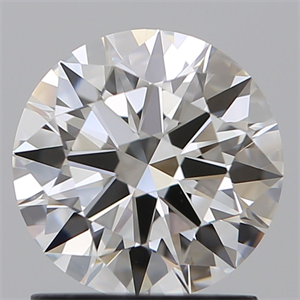 Picture of Natural Diamond 1.34 Carats, Round with Excellent Cut, F Color, IF Clarity and Certified by GIA