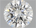 Natural Diamond 0.40 Carats, Round with Excellent Cut, H Color, SI1 Clarity and Certified by GIA