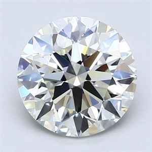 Picture of Natural Diamond 2.20 Carats, Round with Excellent Cut, J Color, VVS1 Clarity and Certified by GIA