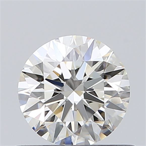 Picture of Natural Diamond 0.54 Carats, Round with Excellent Cut, J Color, VS1 Clarity and Certified by GIA