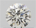 Natural Diamond 0.40 Carats, Round with Excellent Cut, J Color, VVS1 Clarity and Certified by GIA