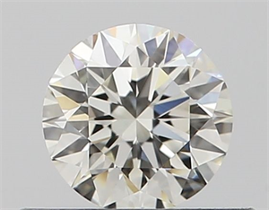 Picture of Natural Diamond 0.40 Carats, Round with Excellent Cut, J Color, VVS1 Clarity and Certified by GIA