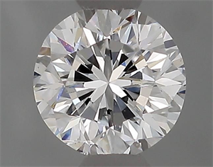 Picture of Natural Diamond 0.41 Carats, Round with Good Cut, D Color, VS1 Clarity and Certified by IGI