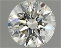 Natural Diamond 0.40 Carats, Round with Excellent Cut, K Color, VVS2 Clarity and Certified by GIA