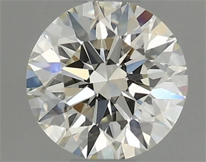 Picture of Natural Diamond 0.40 Carats, Round with Excellent Cut, K Color, VVS2 Clarity and Certified by GIA