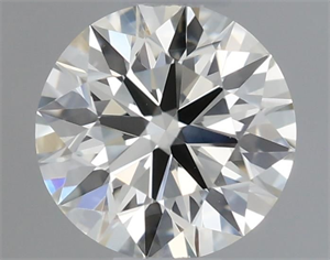 Picture of Natural Diamond 0.41 Carats, Round with Excellent Cut, I Color, VVS2 Clarity and Certified by IGI