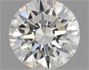 Natural Diamond 0.59 Carats, Round with Excellent Cut, J Color, SI2 Clarity and Certified by GIA