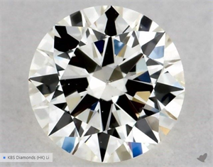 Picture of Natural Diamond 0.40 Carats, Round with Excellent Cut, K Color, VS1 Clarity and Certified by GIA