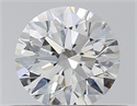 Natural Diamond 0.43 Carats, Round with Excellent Cut, G Color, SI2 Clarity and Certified by GIA