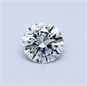 Natural Diamond 0.51 Carats, Round with Very Good Cut, K Color, SI2 Clarity and Certified by GIA