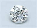 Natural Diamond 1.50 Carats, Round with Good Cut, D Color, SI1 Clarity and Certified by GIA