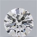 Natural Diamond 0.40 Carats, Round with Excellent Cut, F Color, SI1 Clarity and Certified by GIA