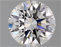 Natural Diamond 2.00 Carats, Round with Excellent Cut, F Color, VVS1 Clarity and Certified by GIA