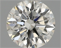 Natural Diamond 0.40 Carats, Round with Excellent Cut, H Color, VS2 Clarity and Certified by IGI