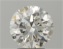 Natural Diamond 2.50 Carats, Round with Excellent Cut, I Color, VVS2 Clarity and Certified by IGI