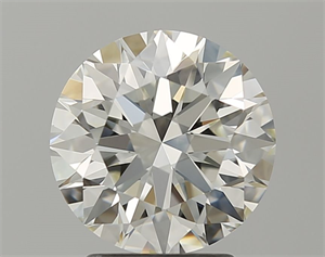 Picture of Natural Diamond 2.50 Carats, Round with Excellent Cut, I Color, VVS2 Clarity and Certified by IGI