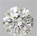 Natural Diamond 4.11 Carats, Round with Excellent Cut, H Color, VS1 Clarity and Certified by IGI