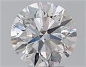 Natural Diamond 2.01 Carats, Round with Excellent Cut, D Color, VS2 Clarity and Certified by GIA