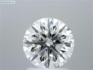 Picture of Natural Diamond 2.02 Carats, Round with Very Good Cut, D Color, VVS2 Clarity and Certified by GIA