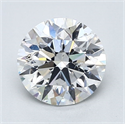 Natural Diamond 1.80 Carats, Round with Excellent Cut, D Color, SI2 Clarity and Certified by GIA