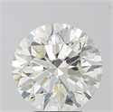 Natural Diamond 3.51 Carats, Round with Excellent Cut, I Color, SI1 Clarity and Certified by IGI