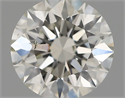 Natural Diamond 0.50 Carats, Round with Excellent Cut, H Color, SI1 Clarity and Certified by IGI