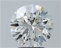 Natural Diamond 3.01 Carats, Round with Excellent Cut, I Color, SI1 Clarity and Certified by GIA