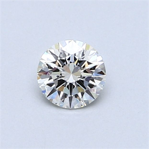 Picture of Natural Diamond 0.43 Carats, Round with Excellent Cut, H Color, VS2 Clarity and Certified by GIA